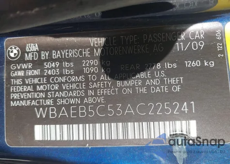 WBAEB5C53AC225241